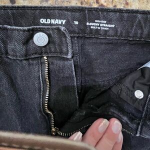 Old Navy High Rise Slouchy Straight size 10 girls